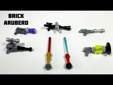 【レゴ LEGO】簡単！スターウォーズ風の武器の作り方！Easy! How to make a Star Wars-style weapons!【オリジナル武器 Original weapon】