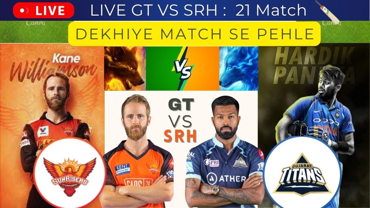 GT vs SRH live IPL 2022 Match Today | Hyderabad vs Gujarat Ipl rivalry | live before TV