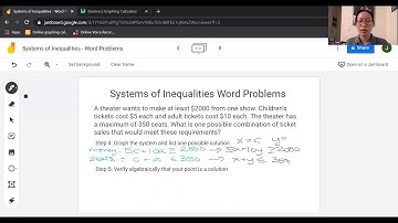 Systems of Inequalities - Word Problems