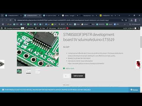 Cheapest Arduino Alternative The Microcontroller STM8S003F3P6TR #malayalam