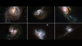 Хаббл запечатлел шесть удивительно красивых столкновений между галактиками