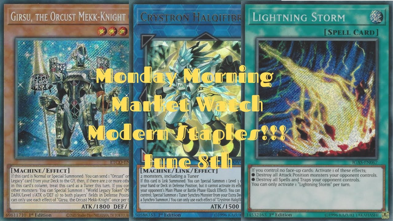 Monday Morning Yugioh Card Market Watch June 8th YouTube