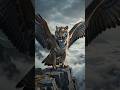 Tiger-Faced Hawk Perched on a Mountain Cliff | Dark Fantasy Wildlife Documentary