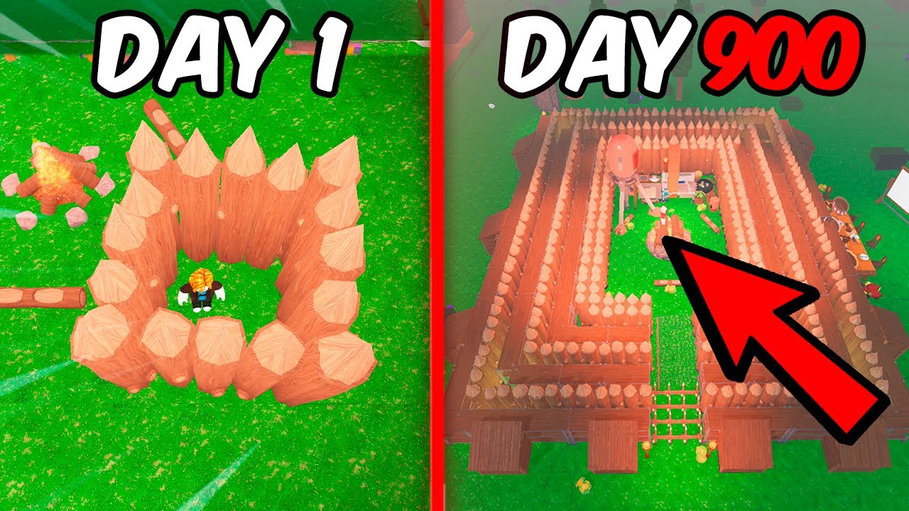 900 Days To Build THE MOST UNBREAKABLE BASE in 99 NIGHTS IN THE FOREST ROBLOX