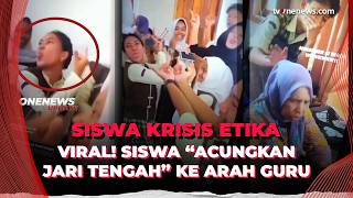 Viral! Siswa SMAN 1 Purwakarta Diduga Ramai-Ramai Lakukan Gestur Tak Sopan ke Guru | OneNews Update