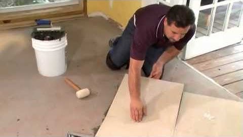 Installing a Large-format Tile Floor - Part Two - Tiling a large-format floor