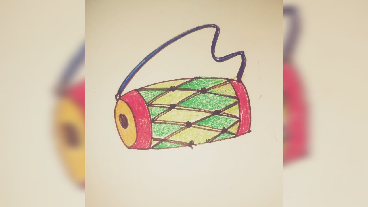 Dhol drawing - YouTube