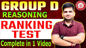 RAILWAY GROUP D REASONING RANKING TEST BY DEEPAK SIR || Complete in 1 Video || TARGET 30/30 #groupd