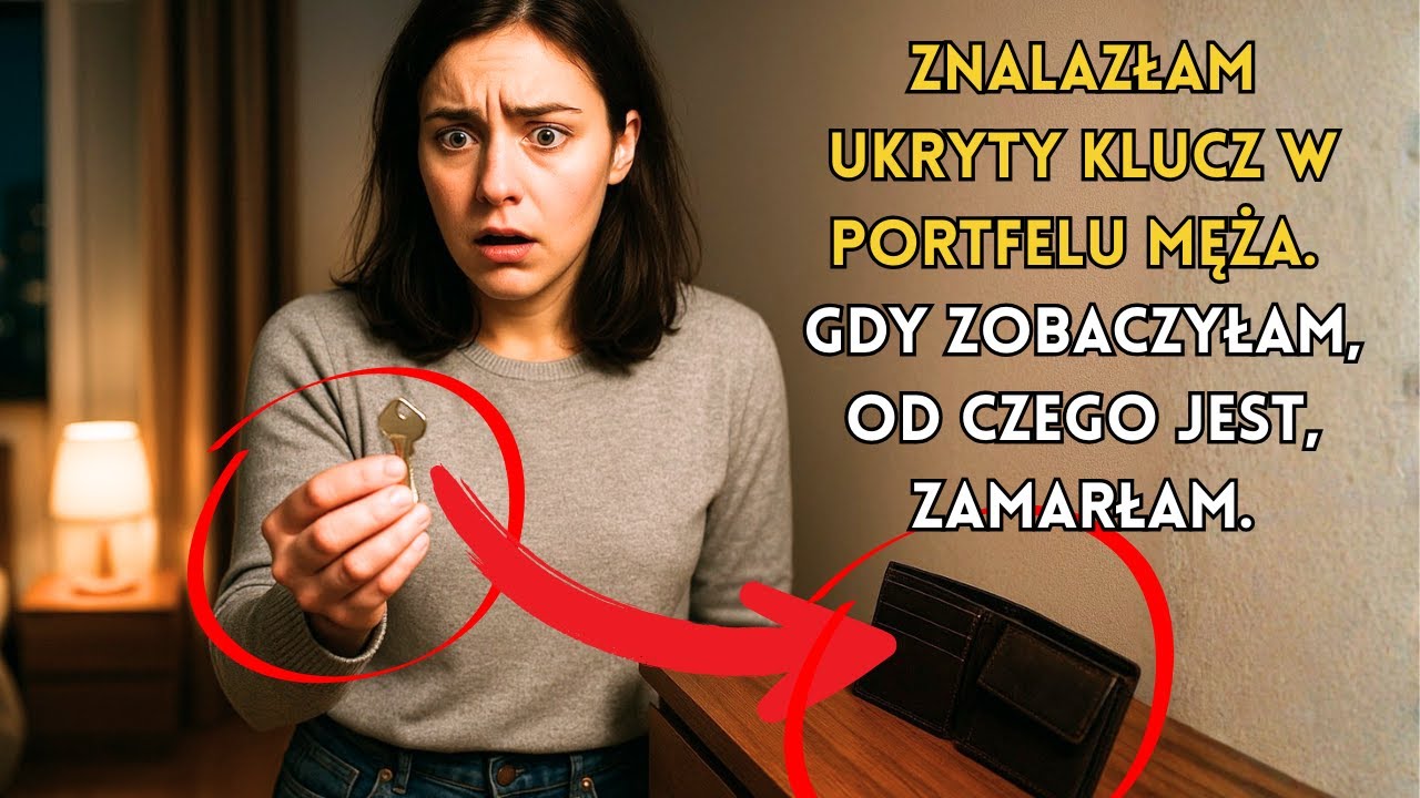 Kurier zapukał do drzwi, a ja szukałam drobnych w portfelu Marcina. Wtedy moje palce natrafiły na coś zimnego, ukrytego w kieszeni, o której nie miałam pojęcia. Mały srebrny klucz z naklejką:...