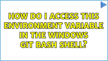 How do I access this environment variable in the windows git bash shell?