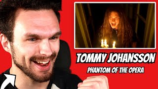 Singer's FIRST Reaction: Tommy Johansson's Phantom of the Opera!