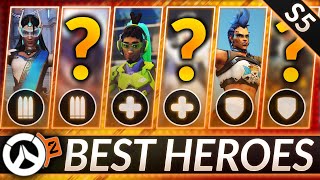 MAIN THESE HEROES to Make Ranked EASY - 3 Best Picks for EVERY ROLE - Overwatch 2 Meta Guide