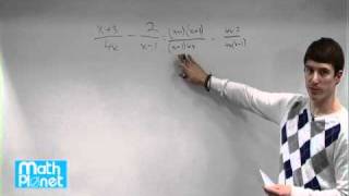 Subtract rational expressions
