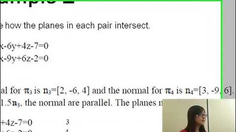Lecture 8.6. Intersections of Planes