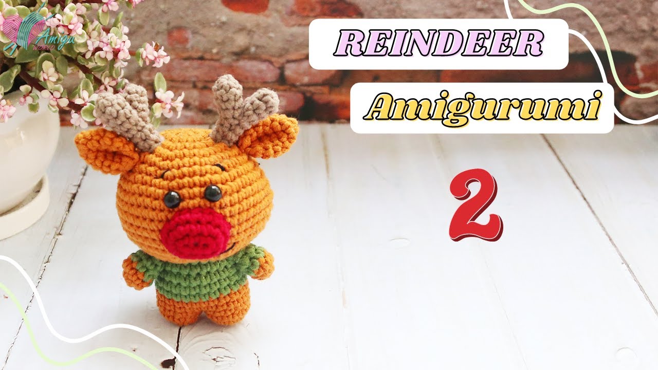 #138 | Reindeer Amigurumi Pattern (2/2) | Christmas Crochet | Step-by-Step Tutorial | AmiguWorld