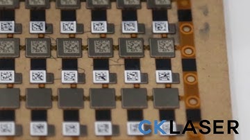 QR code marking on electronic circuit board by UV(ultraviolet) laser marking machine CK LASER