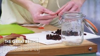 Nasty cooking injury making strudel | The Great British Bake Off