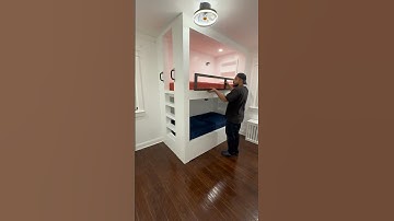 Custom made bunk beds #diy #process #bunkbeds #woodworking