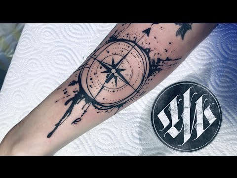 Compass tattoo (สักเข็มทิศ)