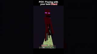 POV Playing with your best friend #minecraft #mixtape #gaming #roblox #mobbattle #minecraftpe