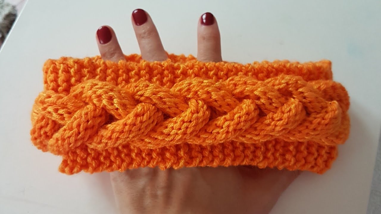 Örgülü Saç Bandı/ Cable Knitted Headband