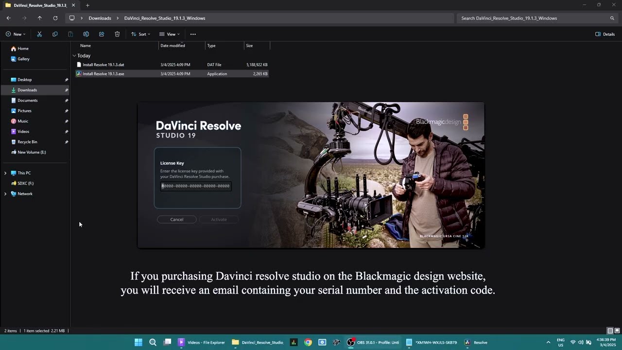 How To Activation Blackmagic DaVinci Resolve Studio 19 -20