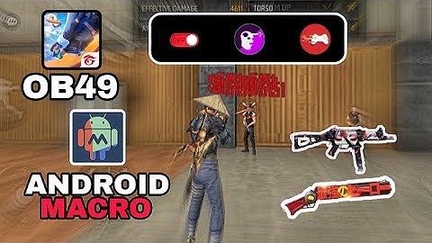 [OB49] Free Fire Android Macro Sensi Tutorial Macrodroid Settings Tutorial