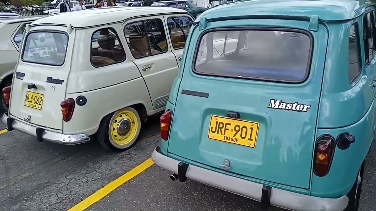 Renault 4 Master original y personalizado respectivamente 