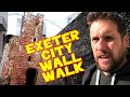 Exeter City Historical Wall Walk - 2000 Year old ROMAN WALL - OCT 2019