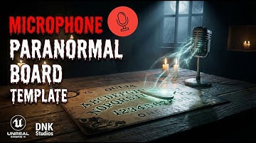 Microphone Paranormal Board Template for Unreal Engine 5 | Make Your Own Horror Game