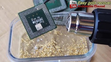 💻 How to Recover Gold from CPU Processors – Extract Gold from CPU Pins & Recycle Scrap!