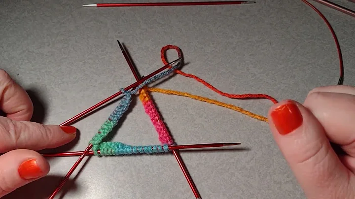 Double pointed needles (Dpns) cast on and join!!