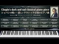 ショパンの暗い・悲しいクラシック音楽のピアノ曲【楽譜・鍵盤・解説付き作業用BGM】