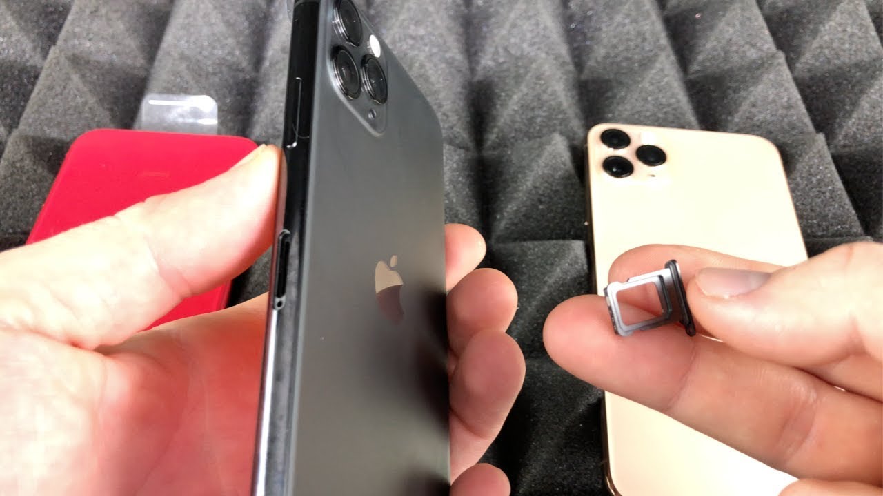 How to insert SIM card in iPhone 11 Pro - YouTube