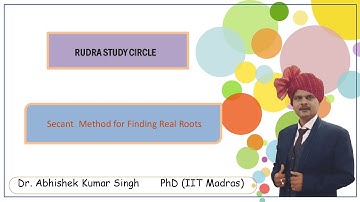 Find The Real Roots of the Equation By Secant Method || Numerical Analysis