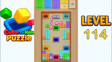 Cube To Hole Puzzle Level 114 Walkthrough Solution