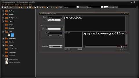 Game Maker Studio | Curso Basico | Fuentes
