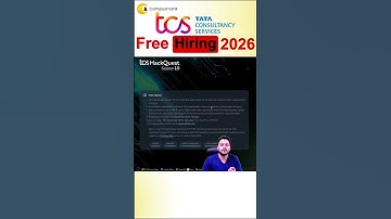 TCS Free Hiring 2026 Batch | No Fees ! Big Opportunity for Freshers!