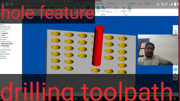 powermill || Drilling toolpath|| How to creat hole feature||