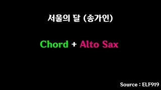 서울의 달(송가인), 알토섹소폰 악보와 배경음악