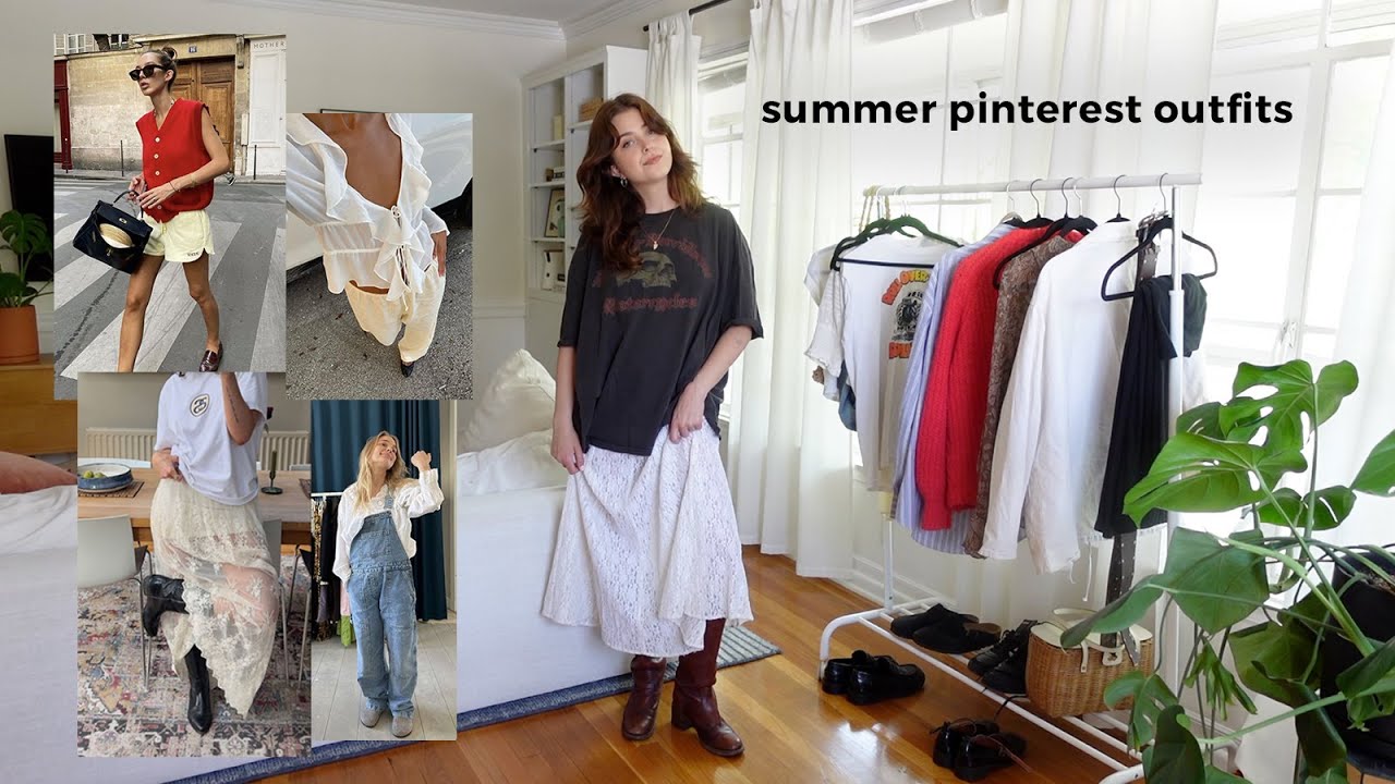 Recreating Summer Outfits From Pinterest - Youtube
