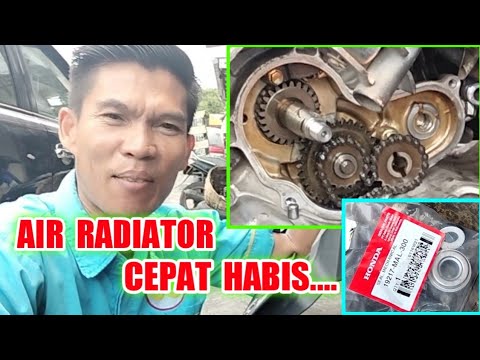 cara mengatasi air radiator motor cepat habis= logika agm