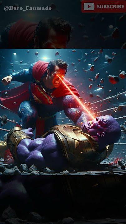 Superman vs thanos (Revenge for The hulk)#trendingshorts #edit #marvel #dc #avengers  #youtubeshorts