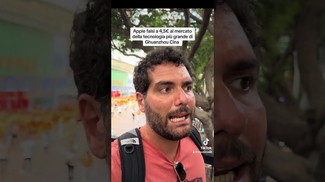 Apple falsi a 4,5€ al mercato della tecnologia più grande di Ghuanzhou Cina