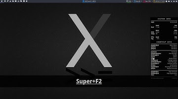 ArcoLinux : 769 first view at Xmonad - keyboard shortcuts from conky