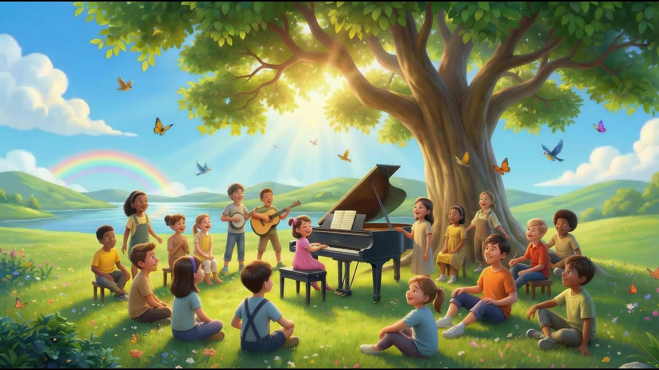 Let’s Make the World Smile Song with Lyrics. Kids music. Nhạc thiếu nhi tiếng anh