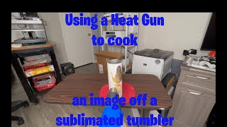 You CAN Fix your sublimation mistakes with a heat gun!!