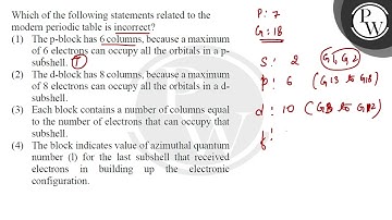 Which of the following statements related to the modern periodic table is incorrect?....