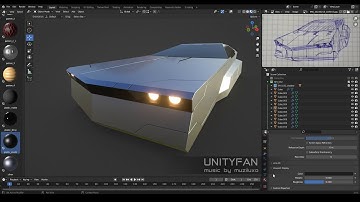 Sci-Fi vehicle 032 01 - 3D modeling - 4x timelapse