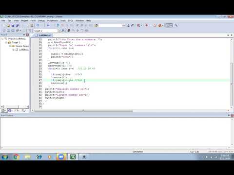 Program to find largest and smallest of n numbers.